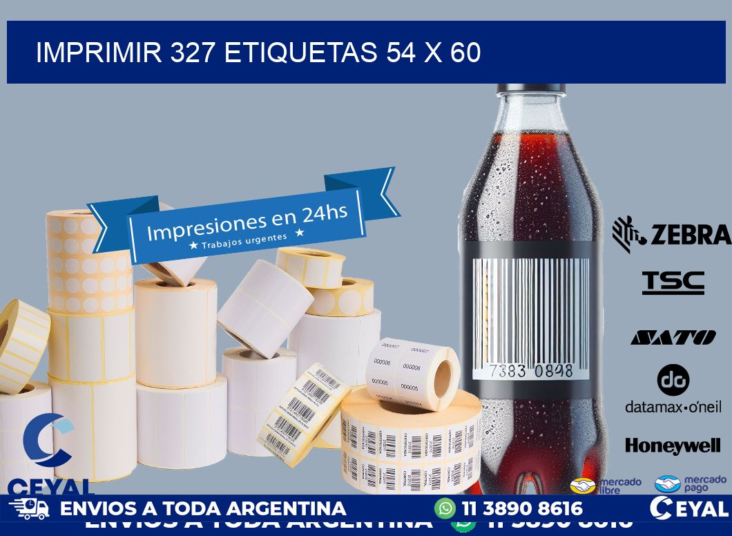 IMPRIMIR 327 ETIQUETAS 54 x 60