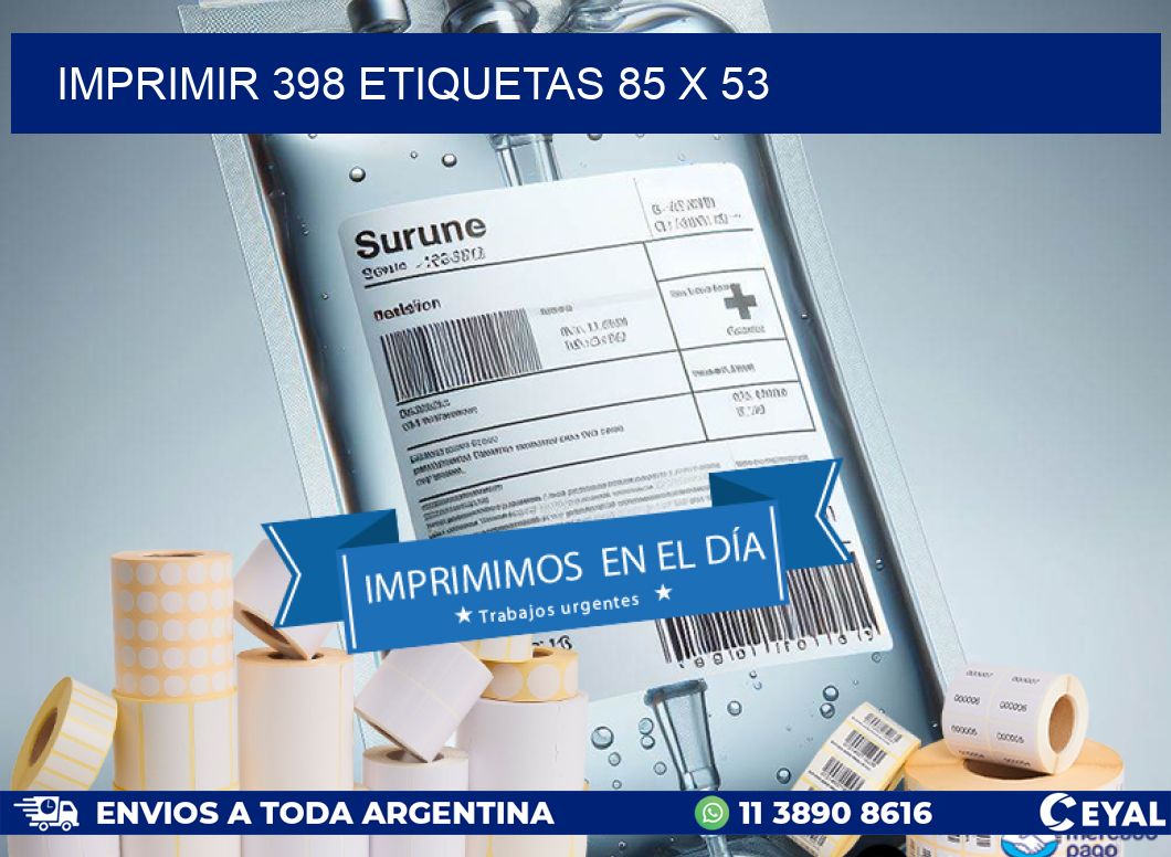 IMPRIMIR 398 ETIQUETAS 85 x 53
