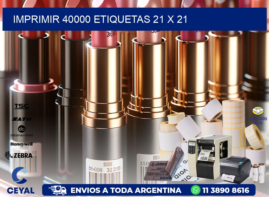 IMPRIMIR 40000 ETIQUETAS 21 x 21