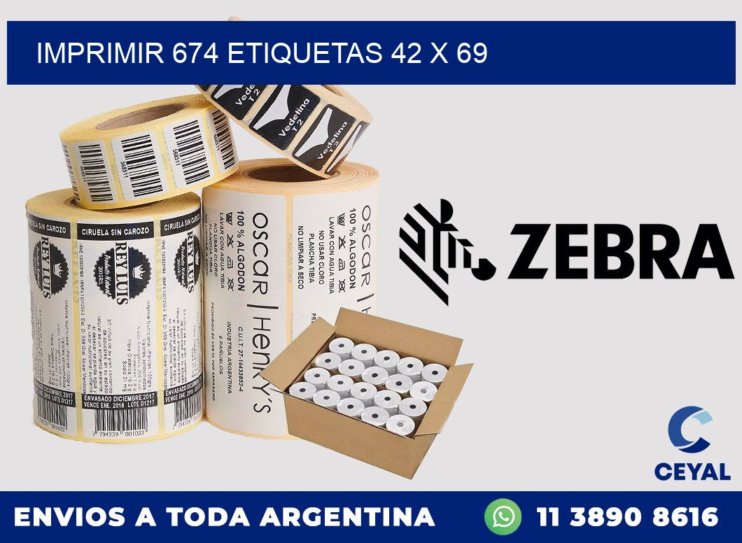 IMPRIMIR 674 ETIQUETAS 42 x 69
