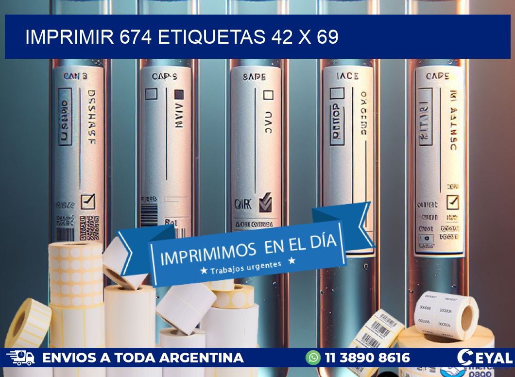 IMPRIMIR 674 ETIQUETAS 42 x 69
