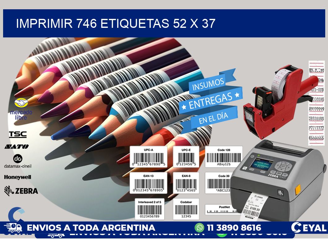 IMPRIMIR 746 ETIQUETAS 52 x 37