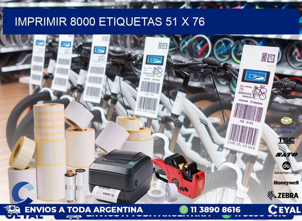 IMPRIMIR 8000 ETIQUETAS 51 x 76