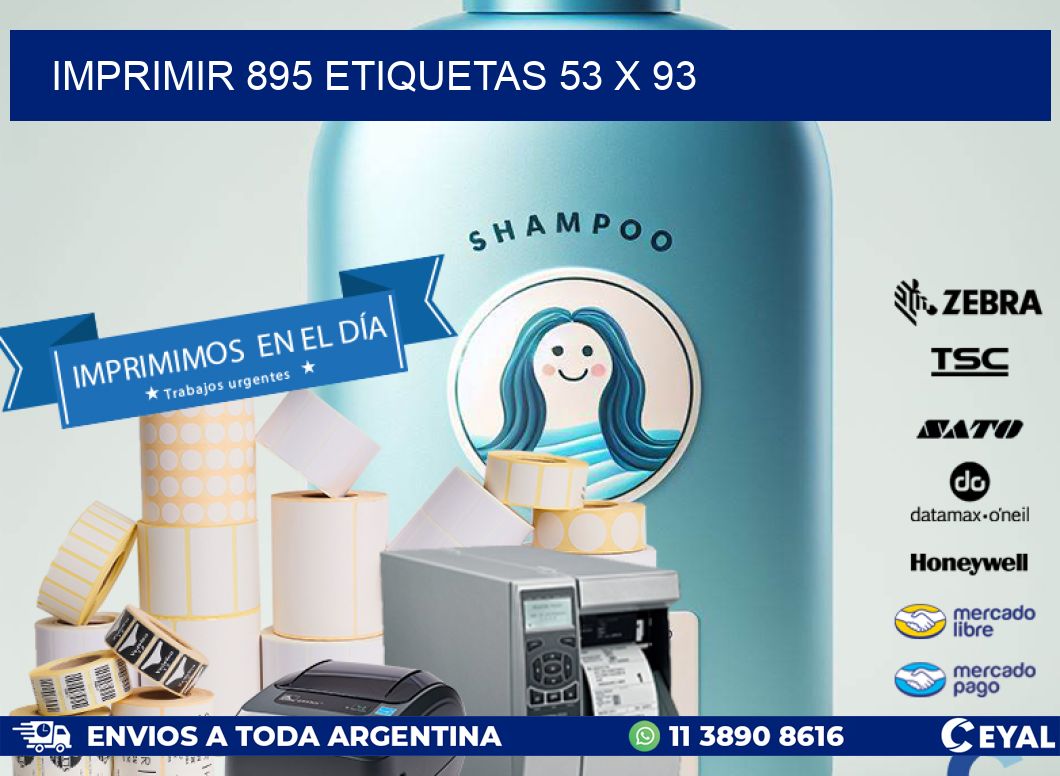 IMPRIMIR 895 ETIQUETAS 53 x 93