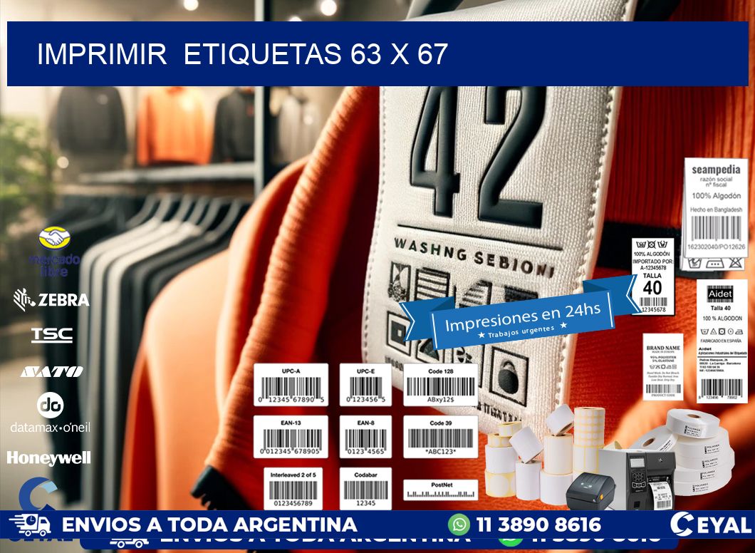 IMPRIMIR ETIQUETAS 63 x 67