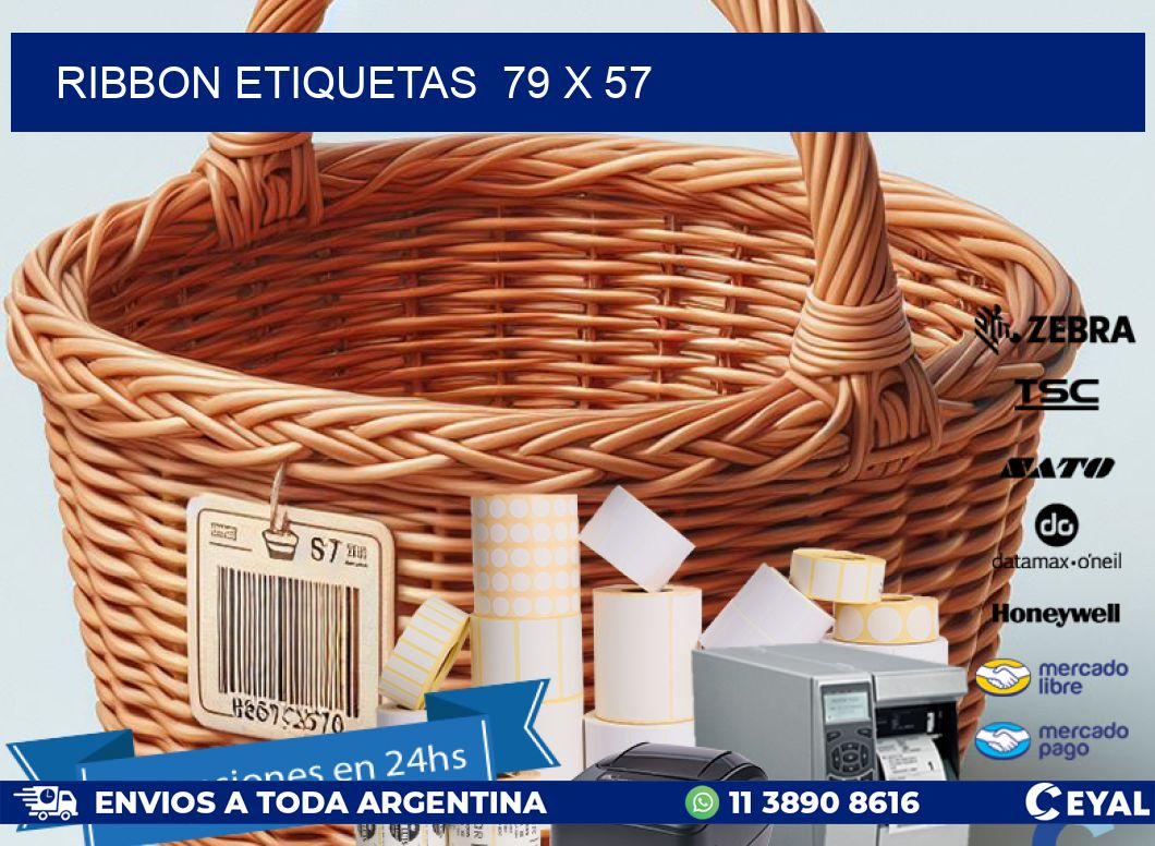 RIBBON ETIQUETAS  79 x 57