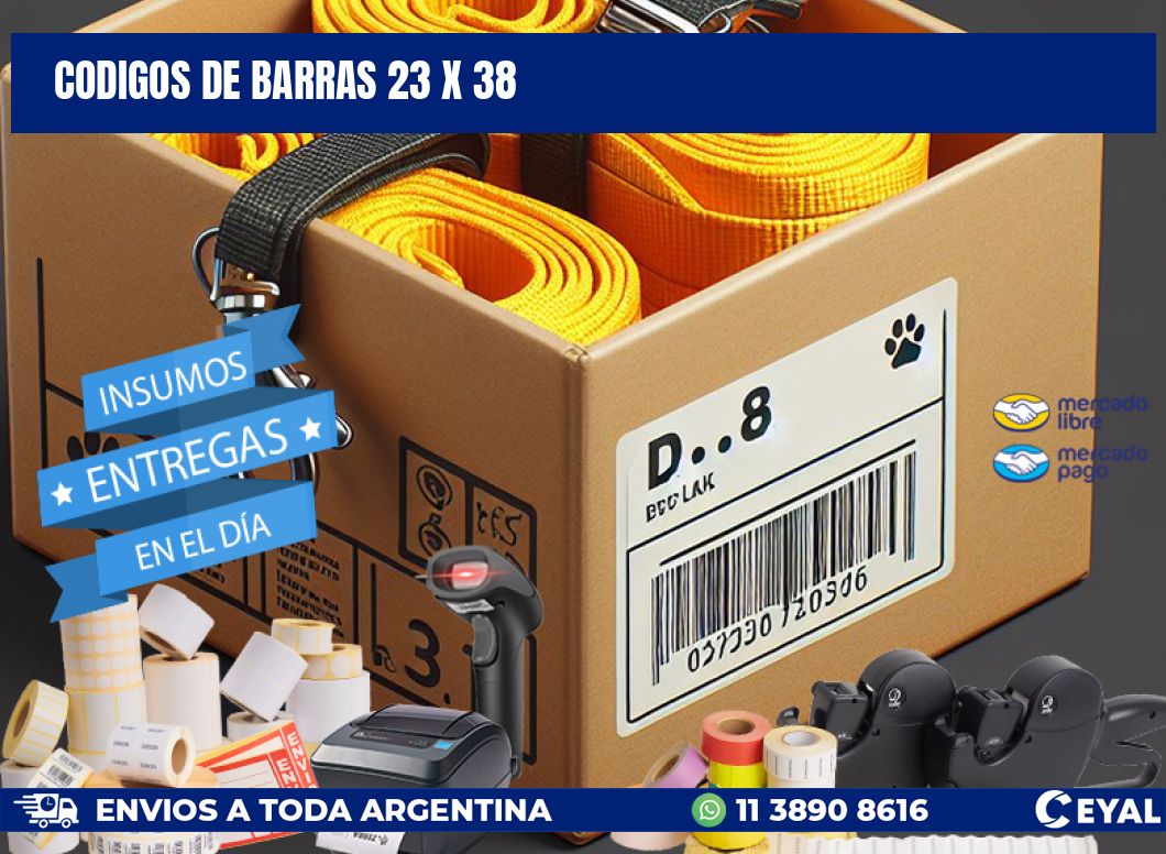 codigos de barras 23 x 38