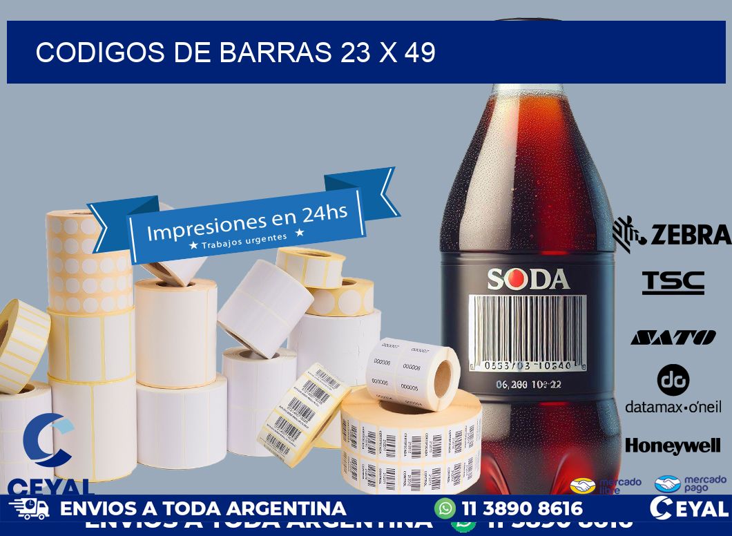 codigos de barras 23 x 49