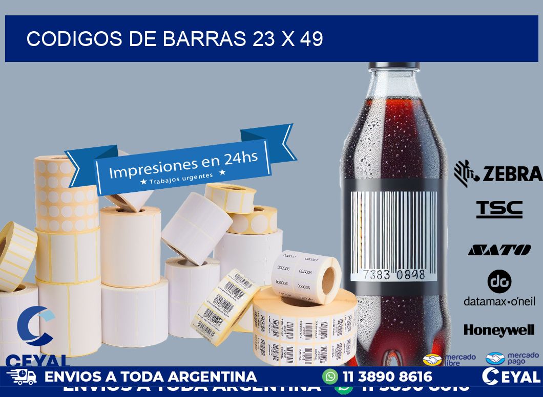 codigos de barras 23 x 49