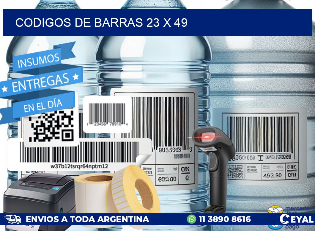 codigos de barras 23 x 49