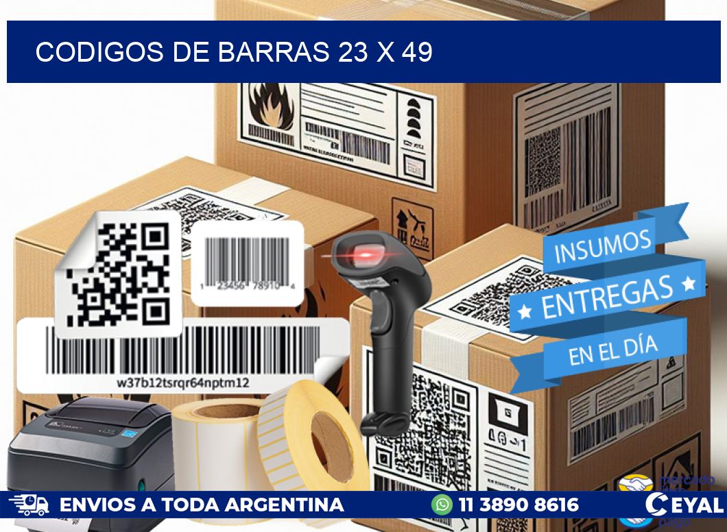codigos de barras 23 x 49