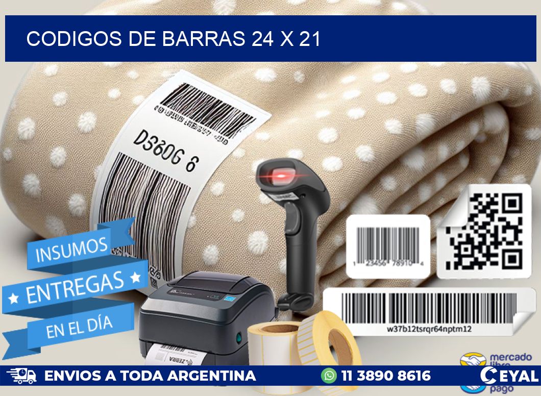codigos de barras 24 x 21
