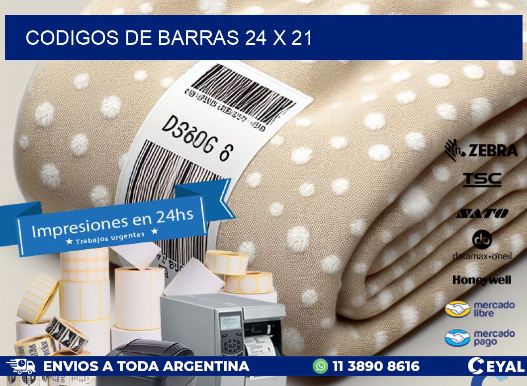 codigos de barras 24 x 21