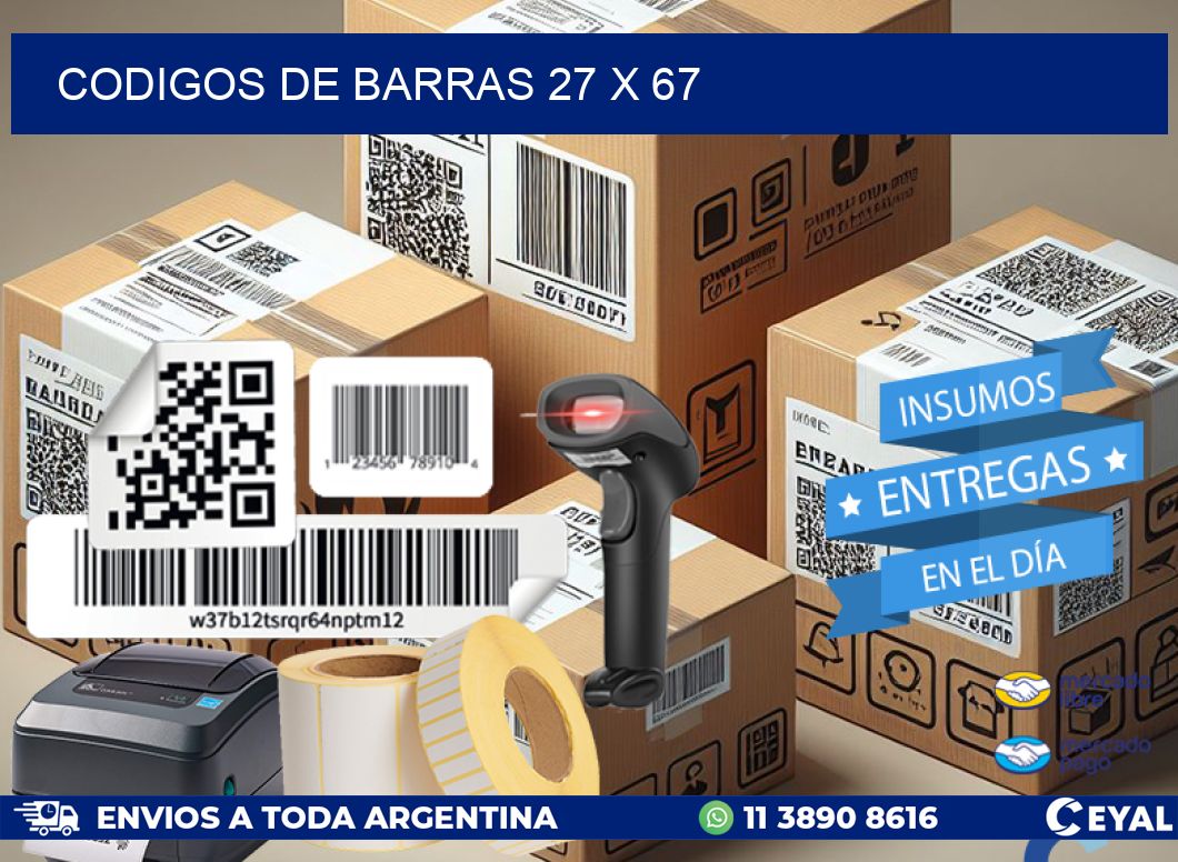 codigos de barras 27 x 67