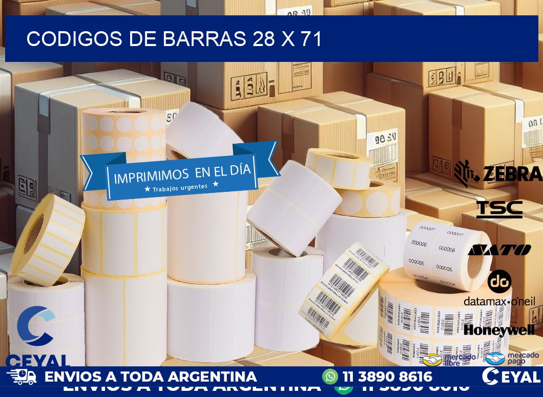 codigos de barras 28 x 71