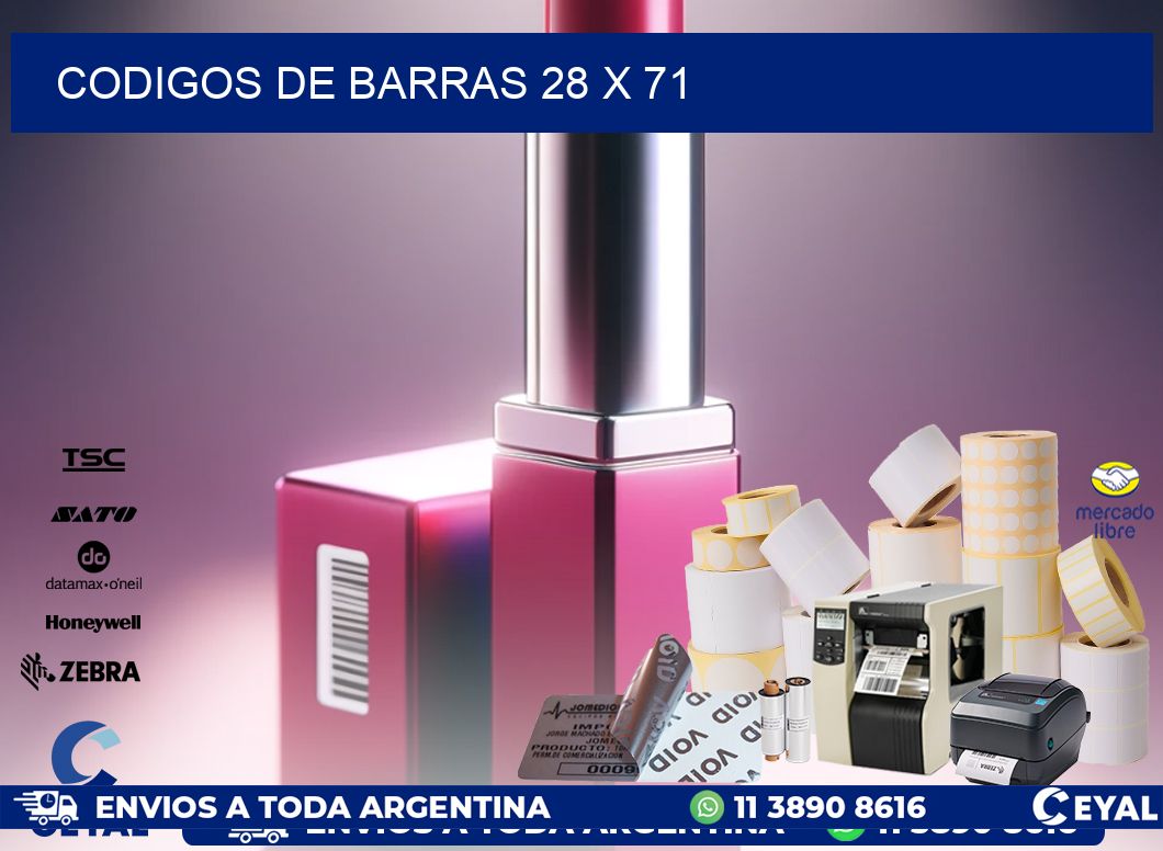 codigos de barras 28 x 71