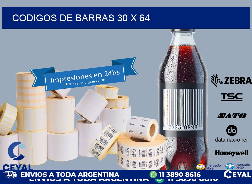 codigos de barras 30 x 64
