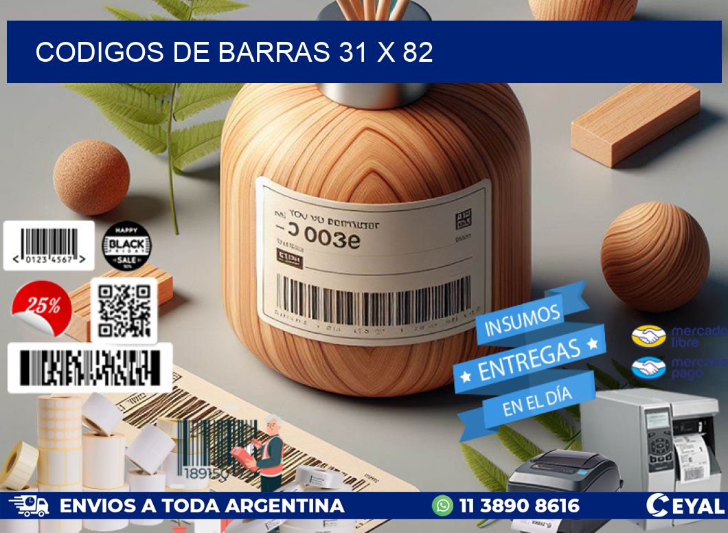codigos de barras 31 x 82