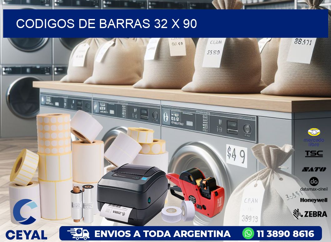 codigos de barras 32 x 90