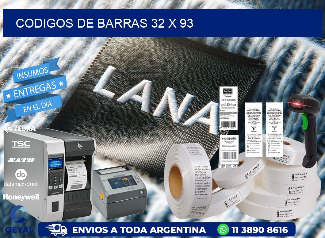 codigos de barras 32 x 93