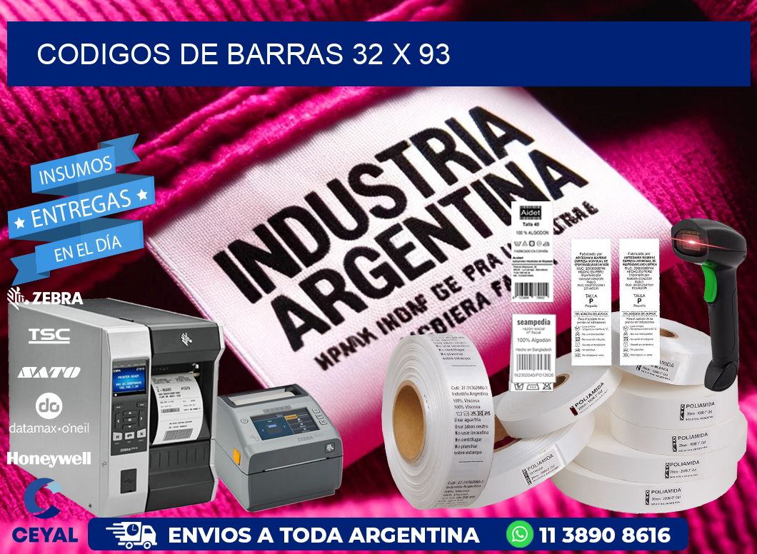 codigos de barras 32 x 93