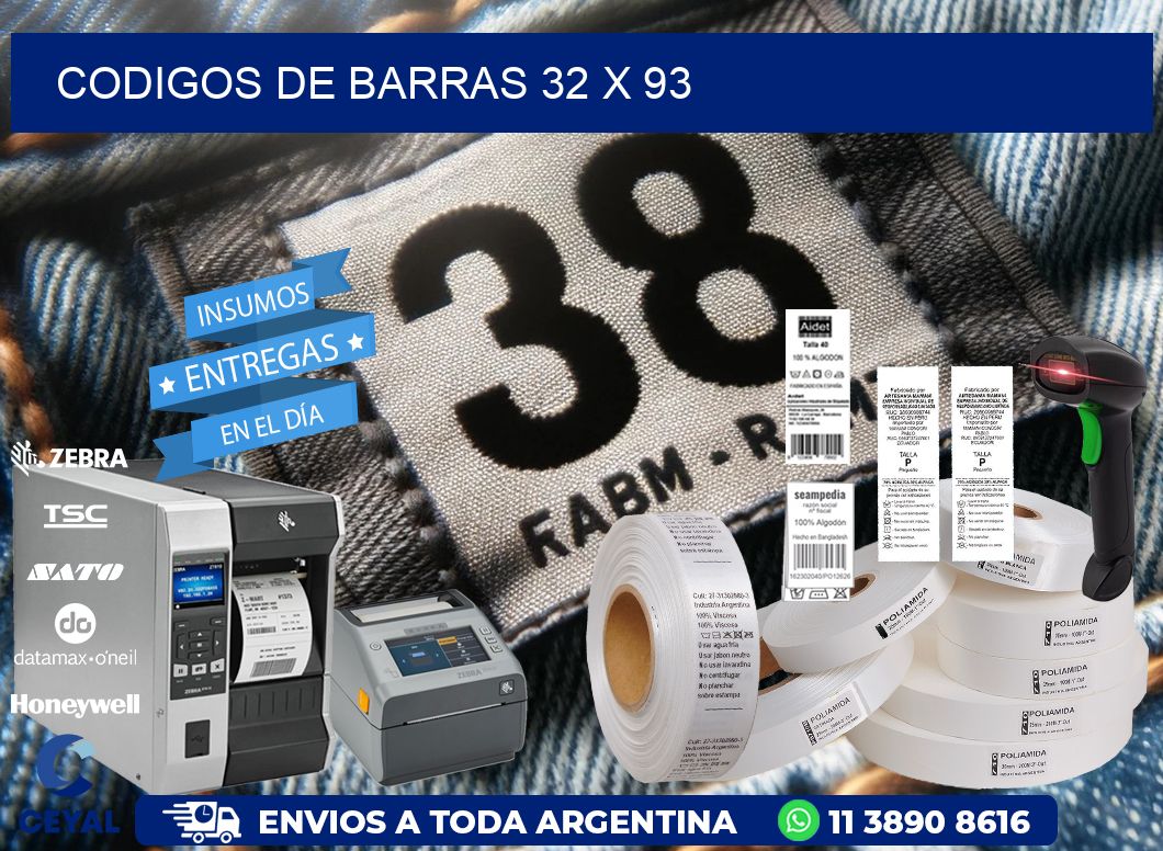 codigos de barras 32 x 93