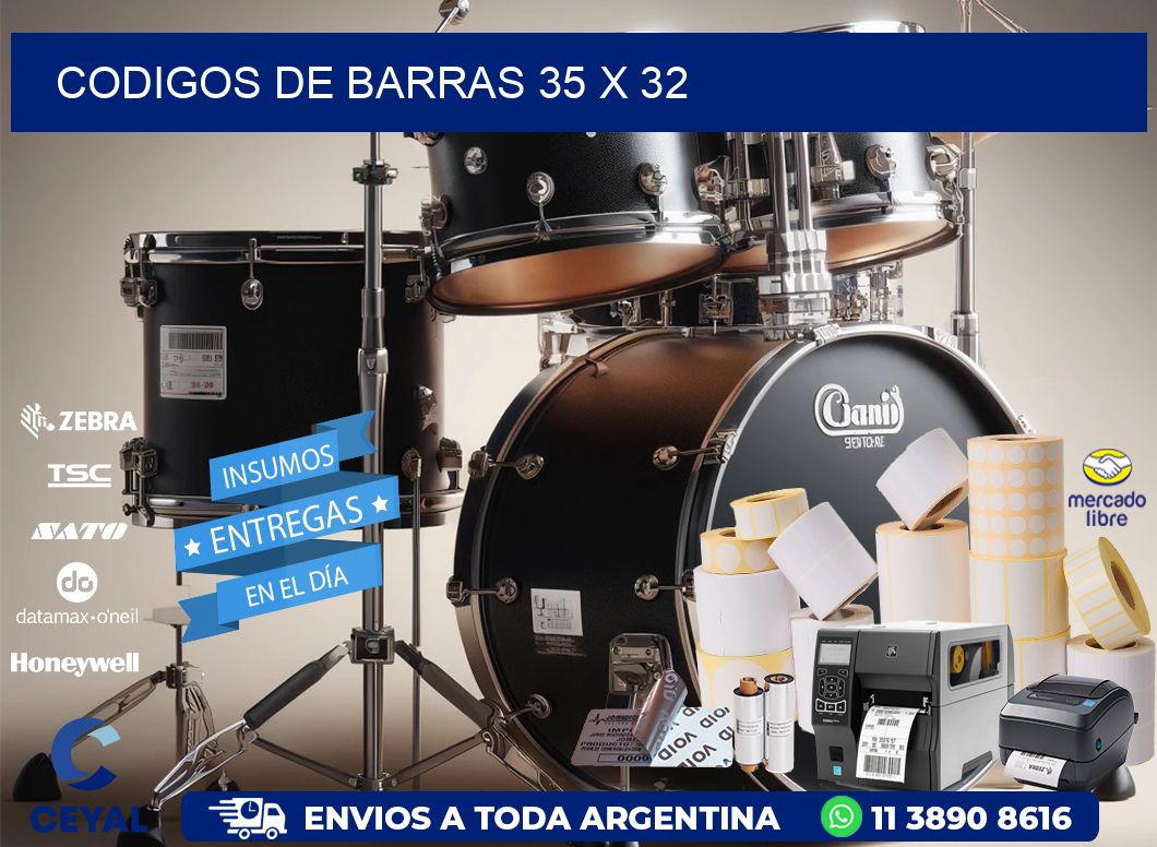 codigos de barras 35 x 32