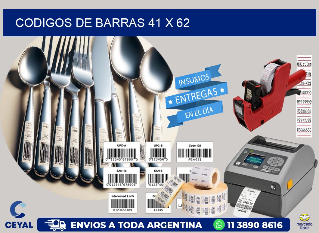 codigos de barras 41 x 62