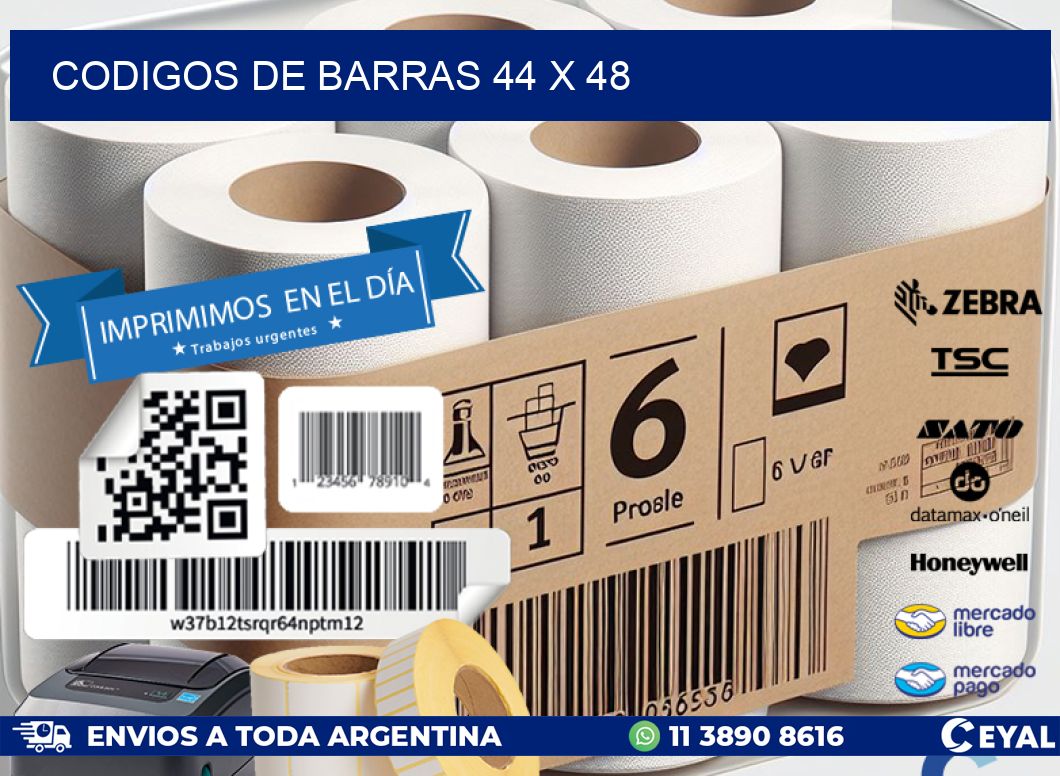 codigos de barras 44 x 48