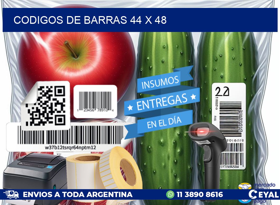 codigos de barras 44 x 48