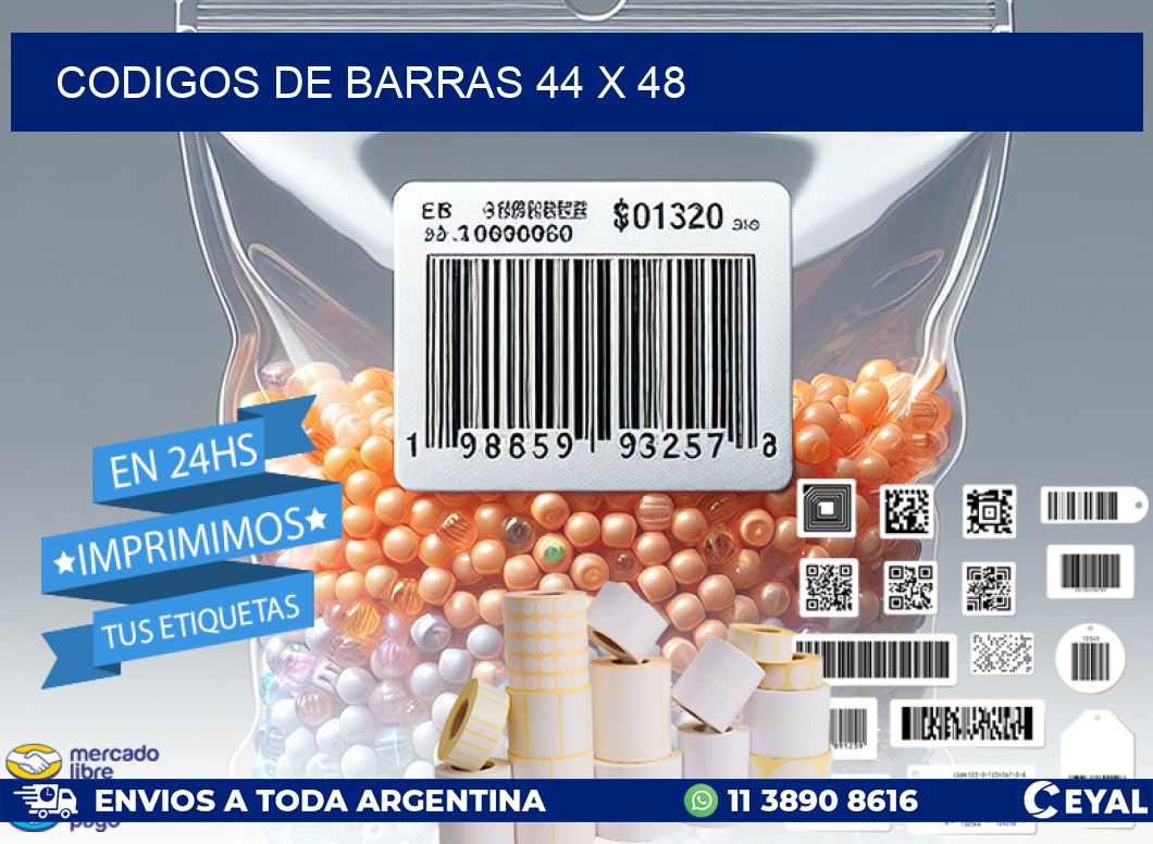 codigos de barras 44 x 48