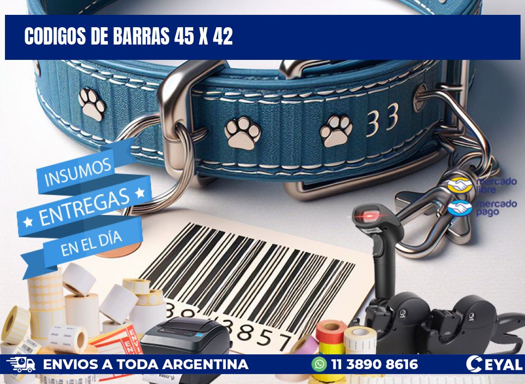 codigos de barras 45 x 42