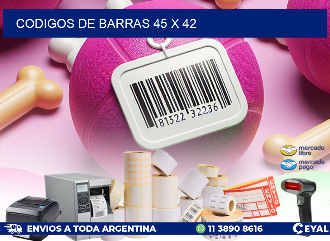 codigos de barras 45 x 42