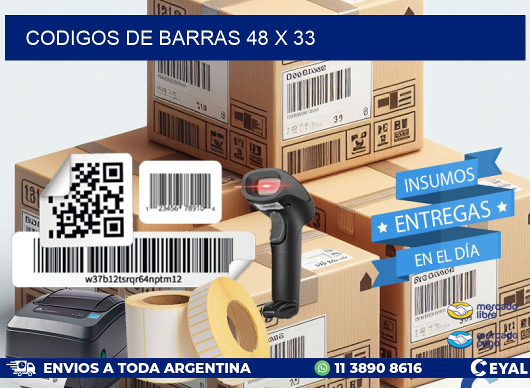 codigos de barras 48 x 33