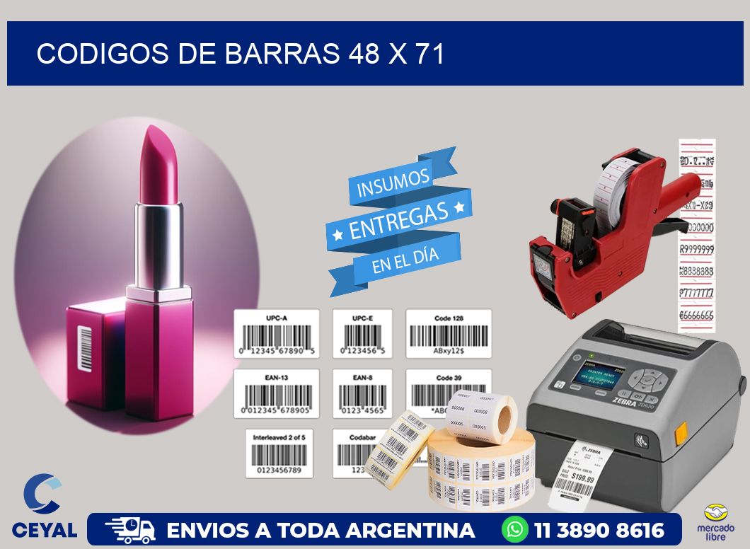 codigos de barras 48 x 71
