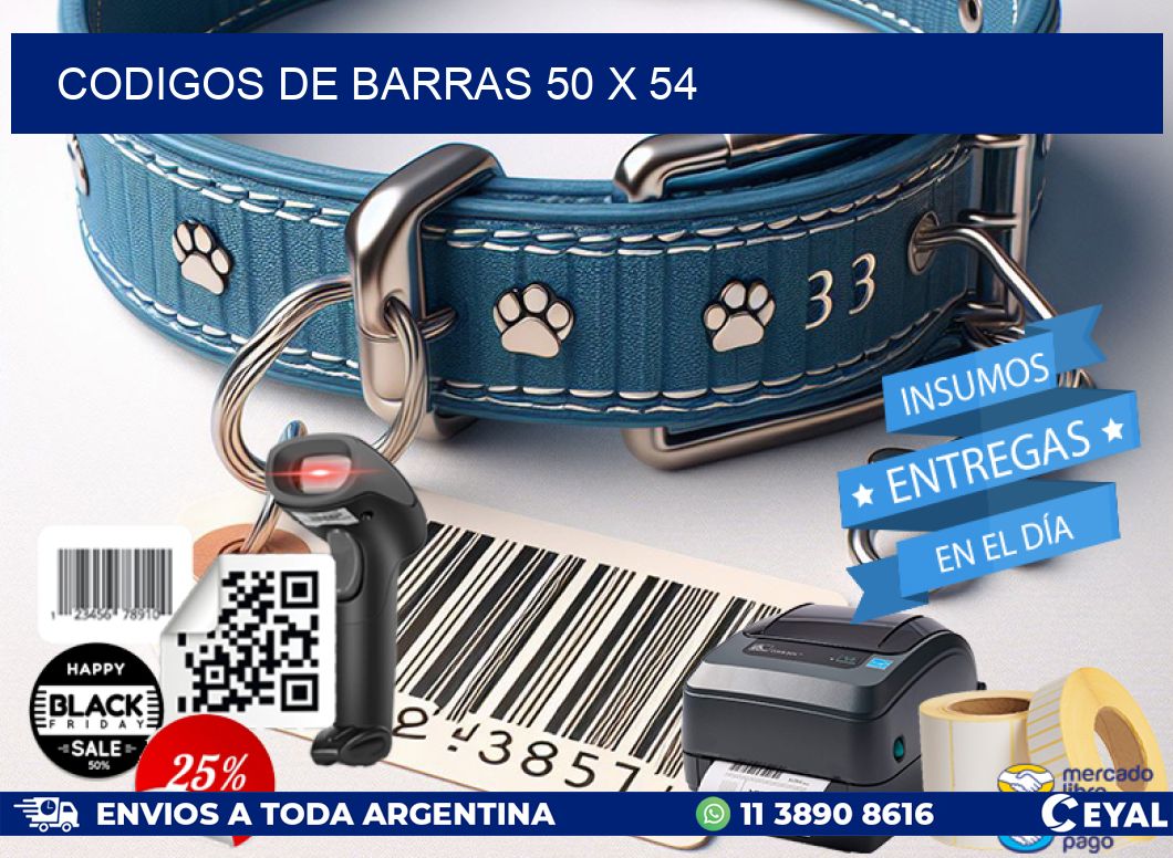 codigos de barras 50 x 54