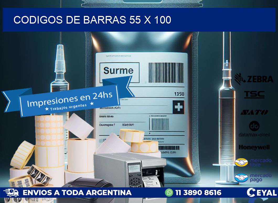 codigos de barras 55 x 100