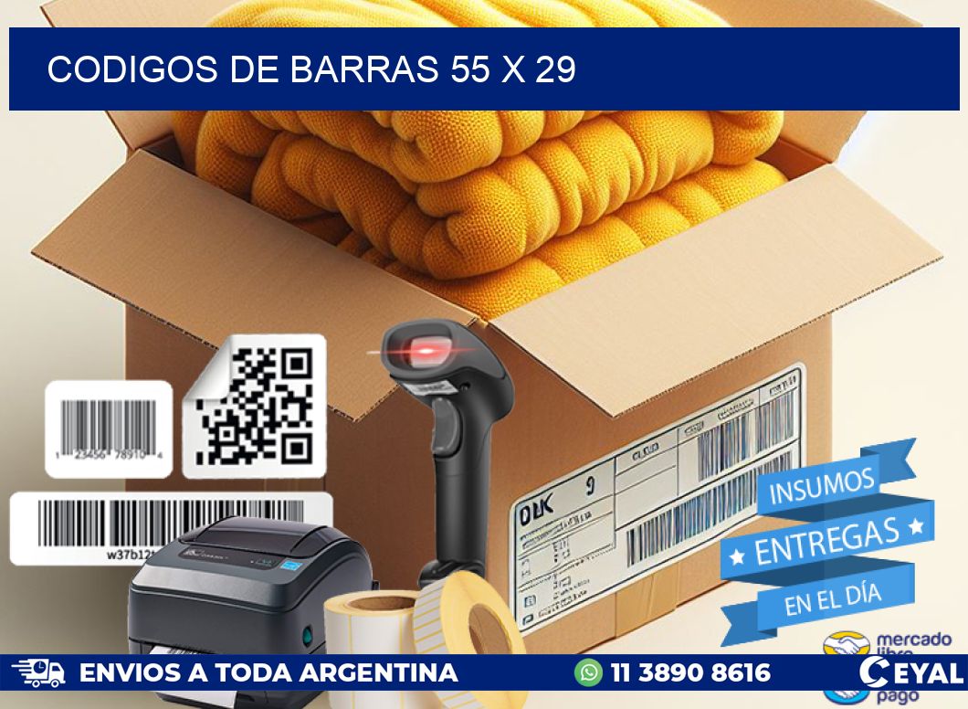 codigos de barras 55 x 29