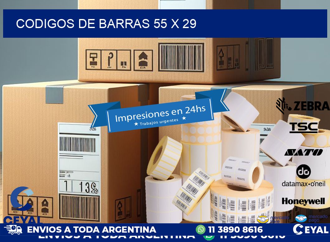 codigos de barras 55 x 29