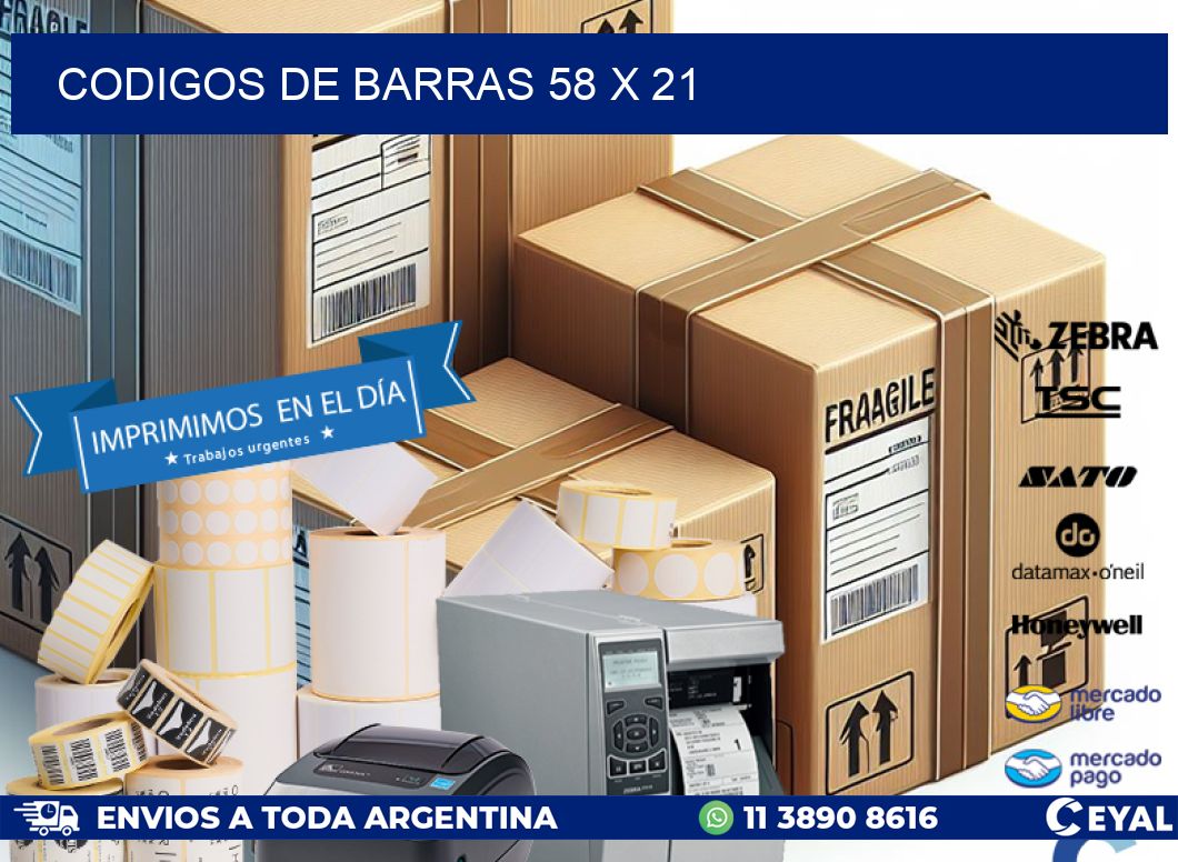 codigos de barras 58 x 21