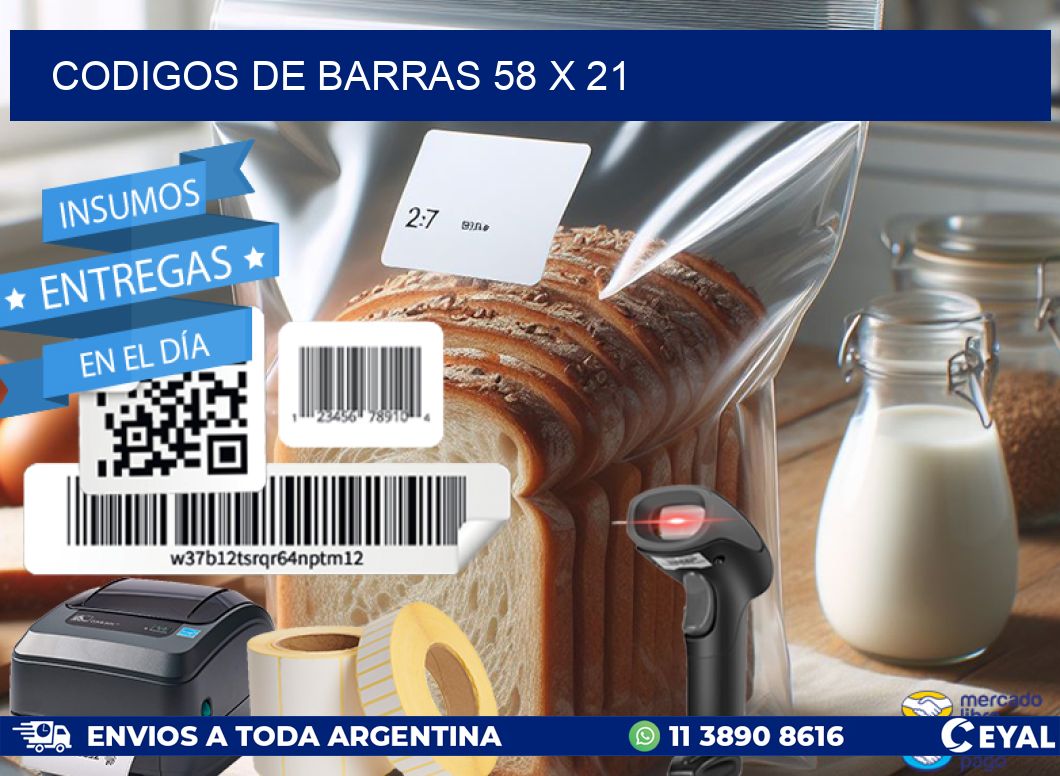 codigos de barras 58 x 21