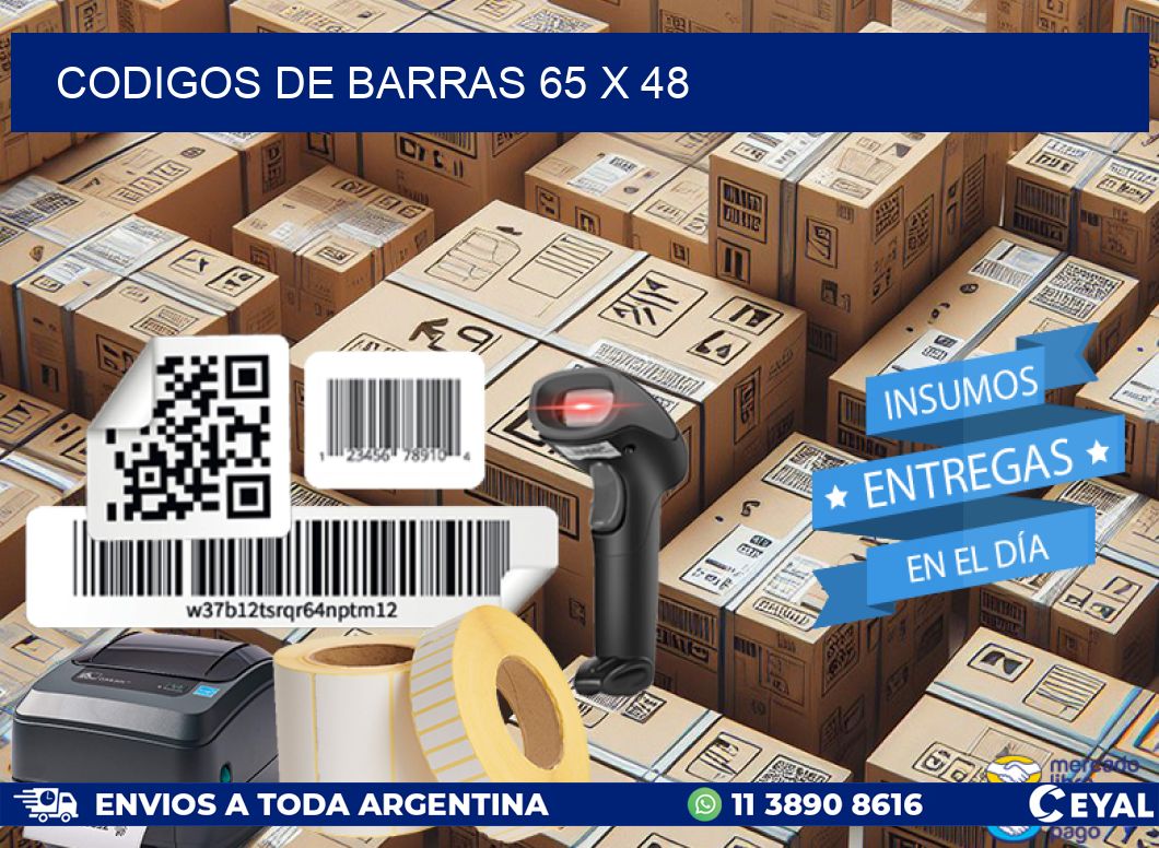 codigos de barras 65 x 48