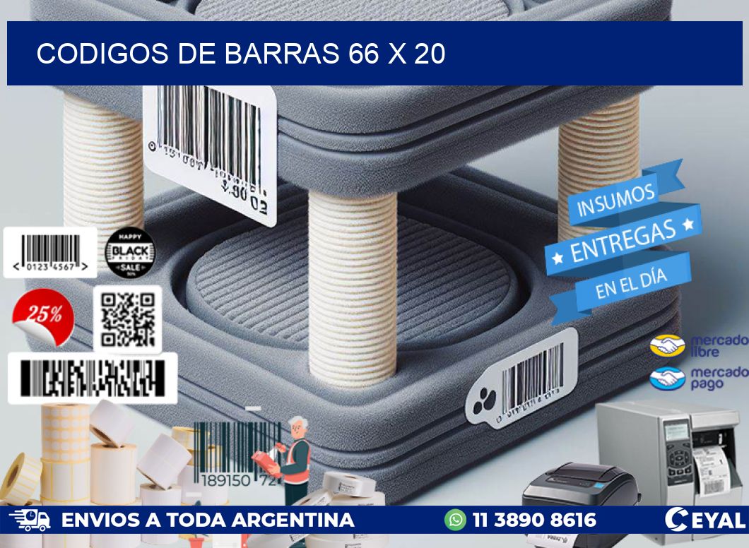 codigos de barras 66 x 20