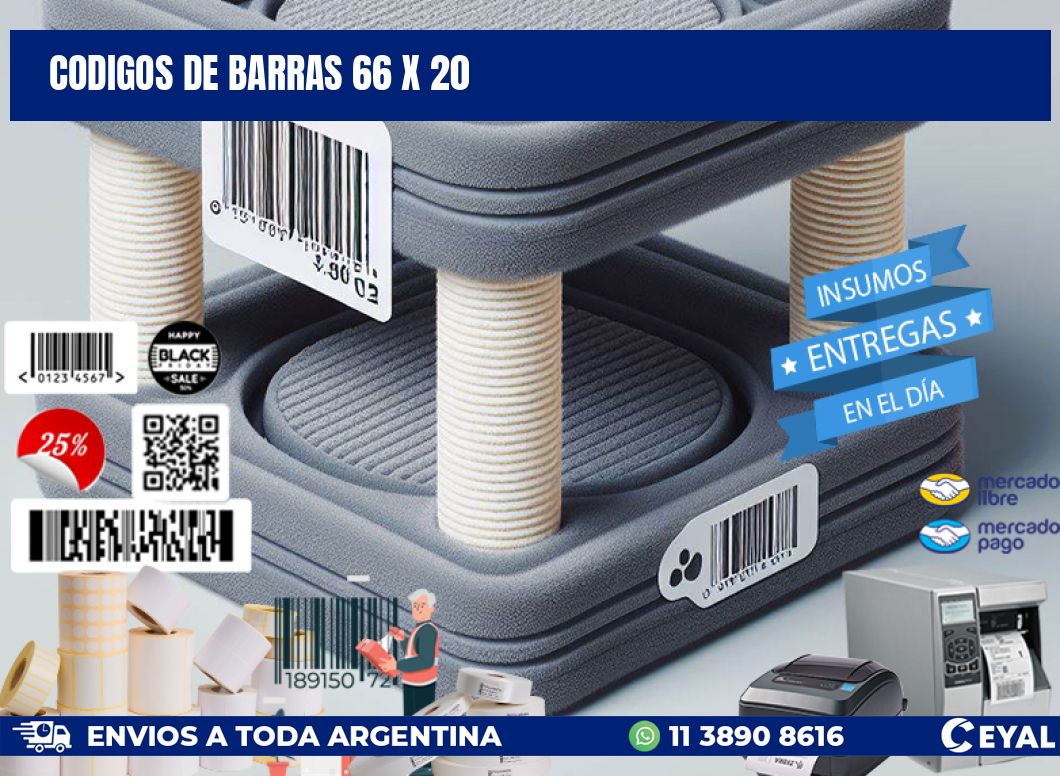 codigos de barras 66 x 20