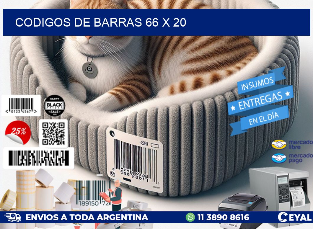 codigos de barras 66 x 20