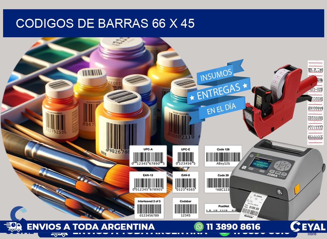 codigos de barras 66 x 45