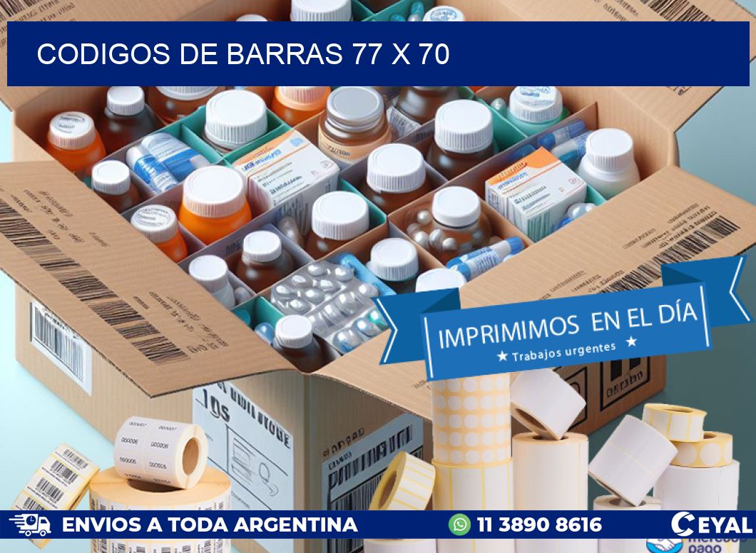 codigos de barras 77 x 70
