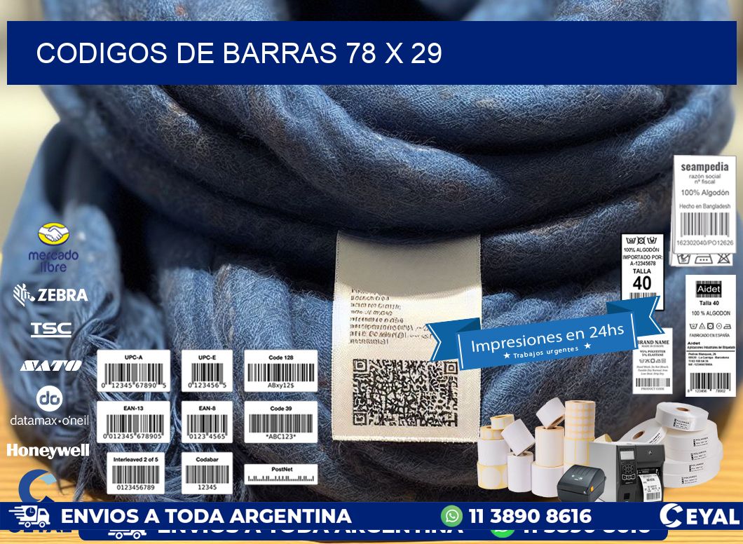 codigos de barras 78 x 29