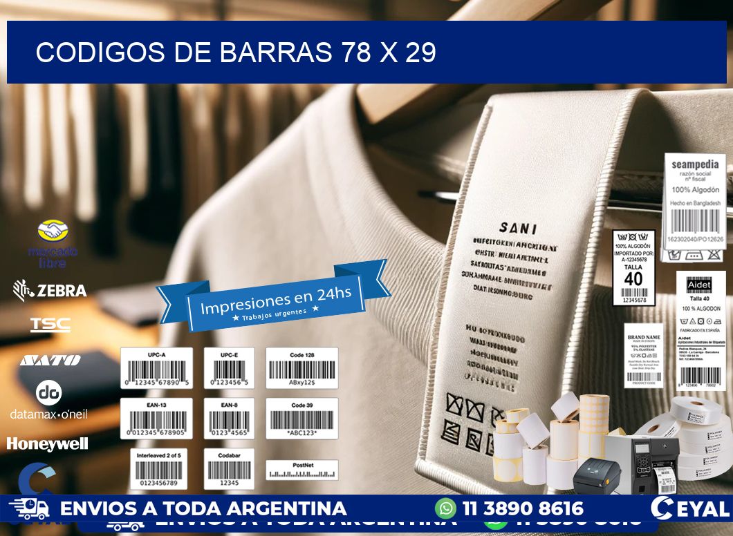 codigos de barras 78 x 29