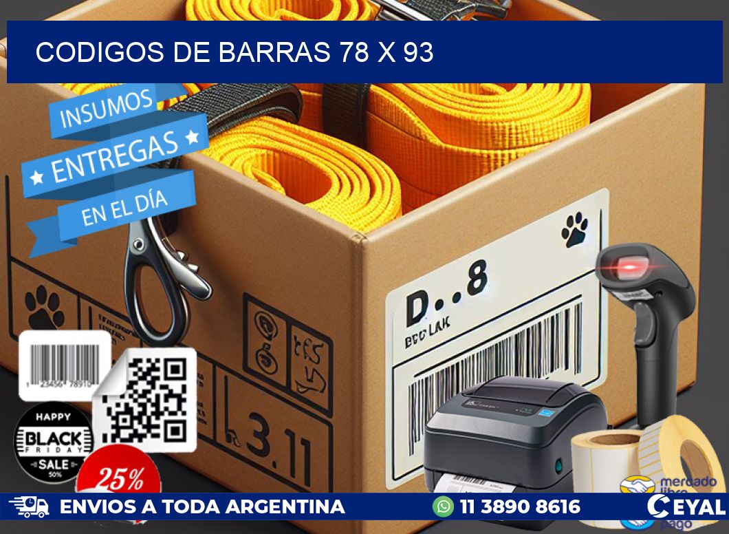 codigos de barras 78 x 93